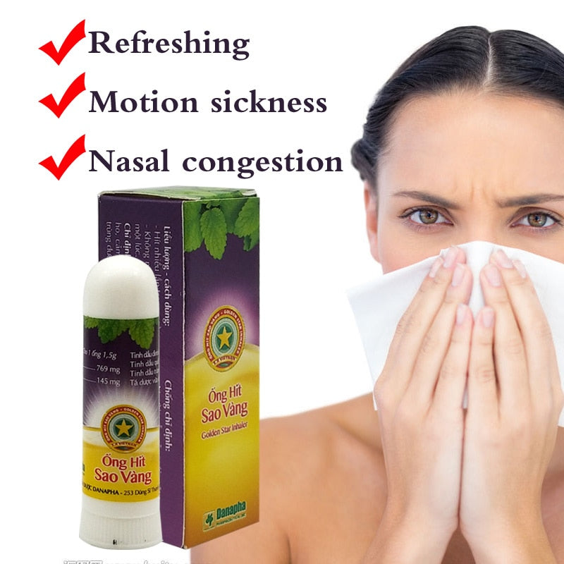 Herbal  Nasal Inhaler Stick Mint Cylinder treament