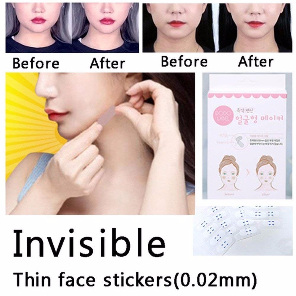 40 Pcs/Set Invisible Thin Face facial Stickers